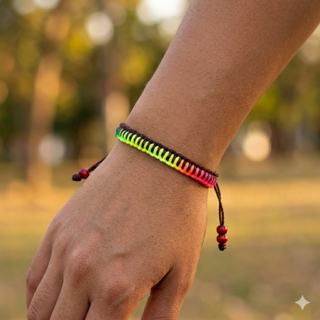 Handmade Multicolor Cord Bracelet