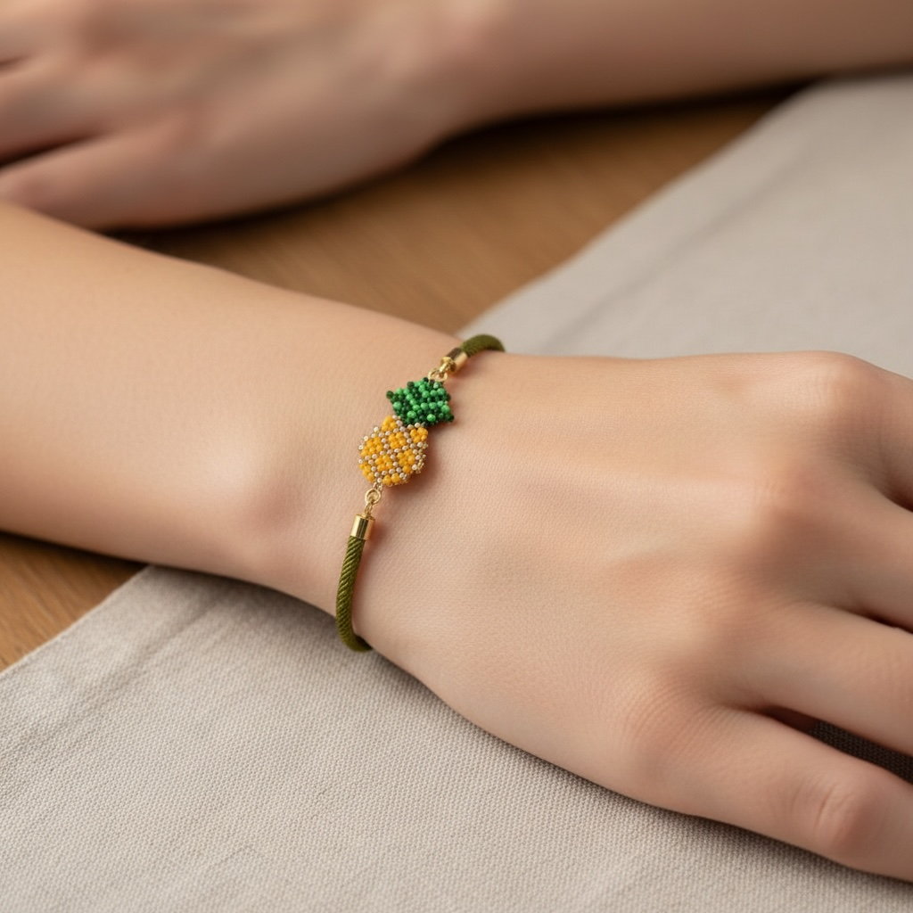 Miyuki Pineapple Bracelet – Tropical