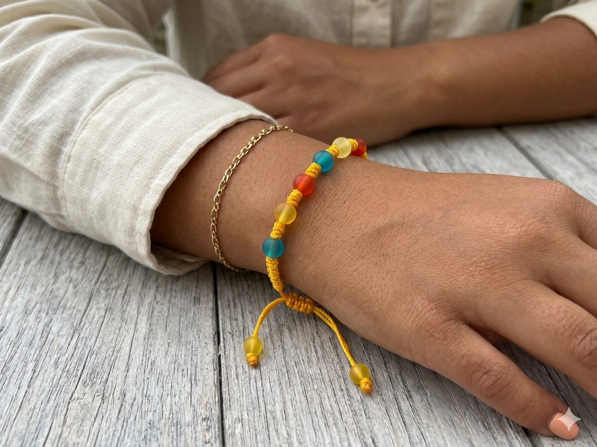 Handmade Knotted Bracelet - Vibrant Collection