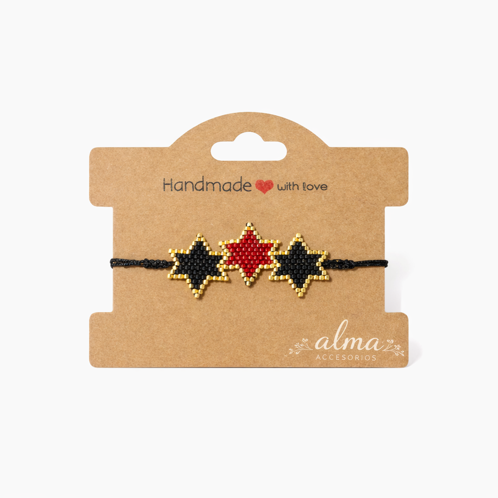 Midnight Trio Stars Bracelet