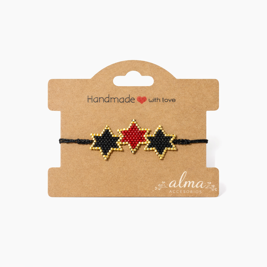 Midnight Trio Stars Bracelet