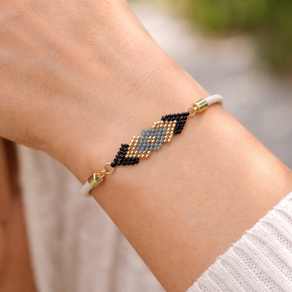 Midnight Gold Miyuki Bracelet