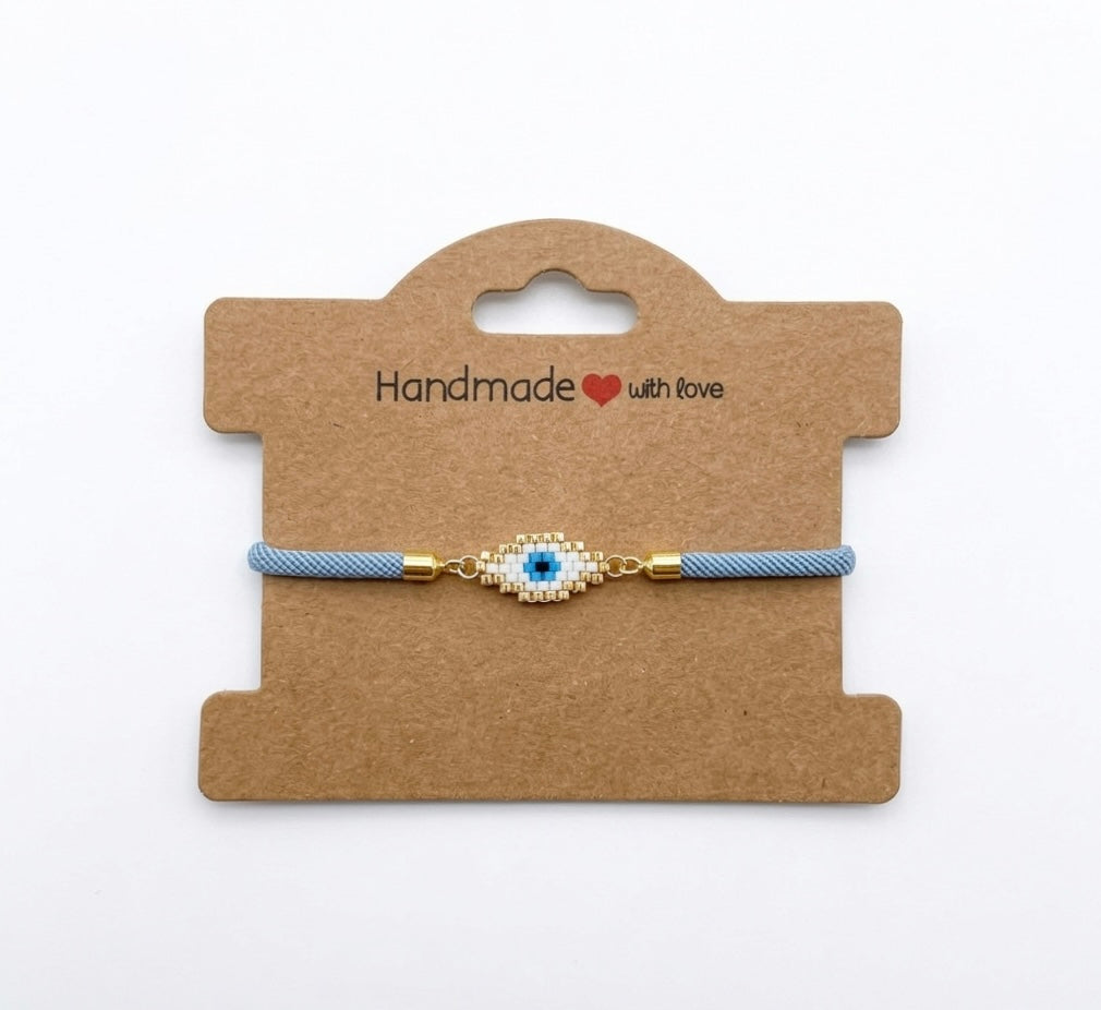 Handmade Miyuki Evil Eye Bracelet - Protection Amulet & Artisanal Jewelry