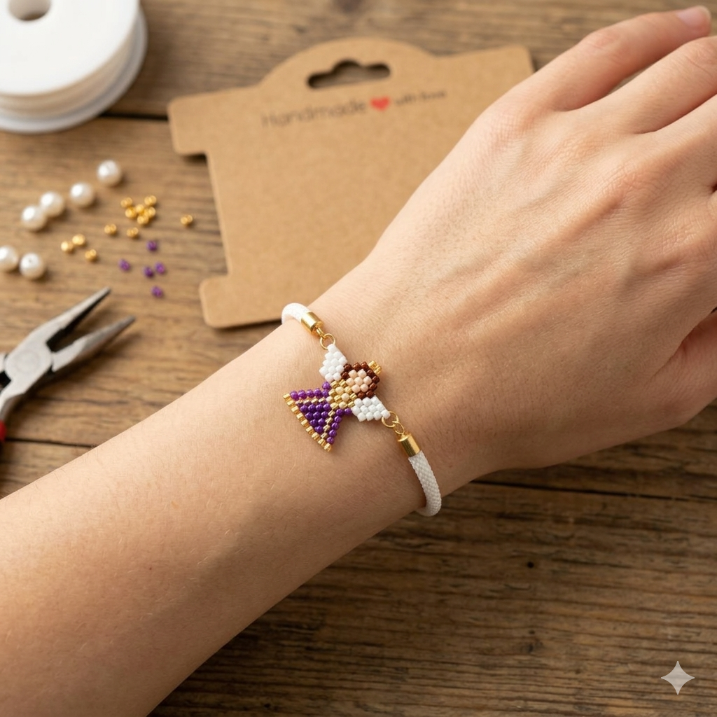 Handmade beaded Angel bracelet for special occasions - perfect gif