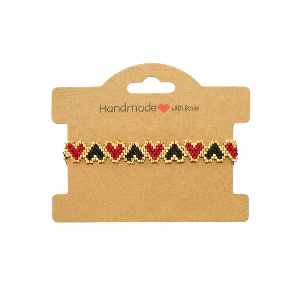 Gold & Love Heart Bracelet