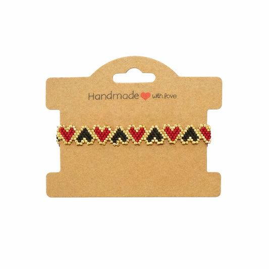 Gold & Love Heart Bracelet