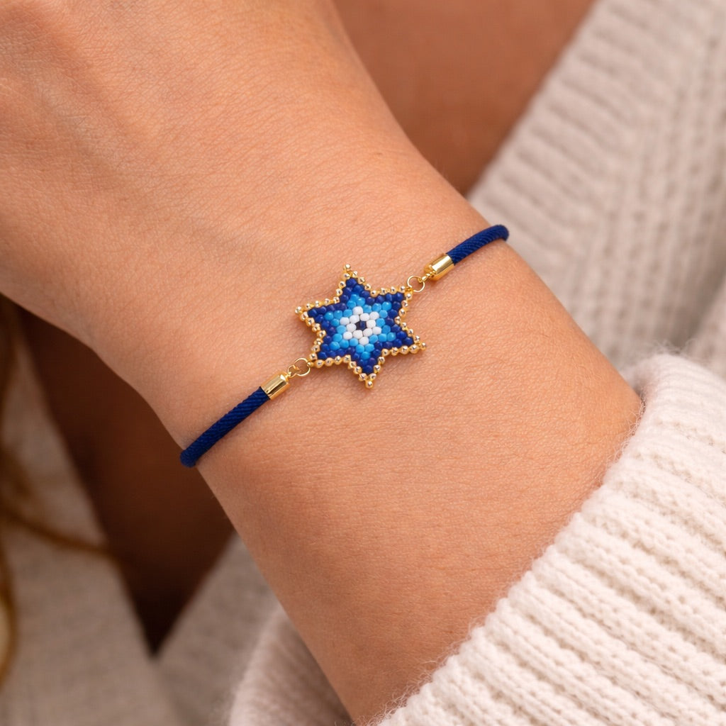 Midnight Blue Miyuki Star Bracelet