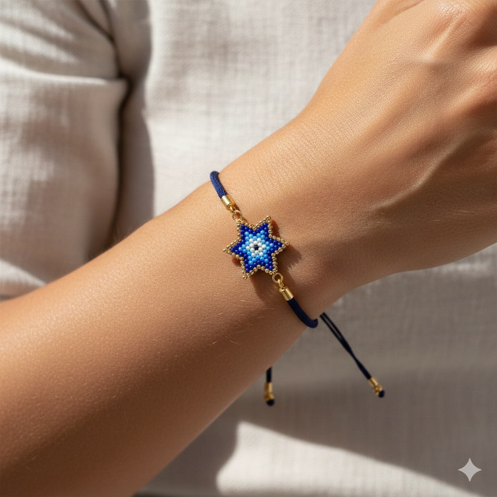 Midnight Blue Miyuki Star Bracelet