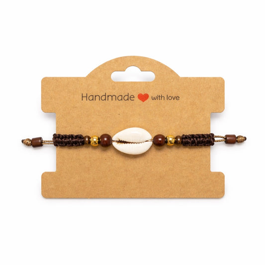 Square Knot Shell Bracelet