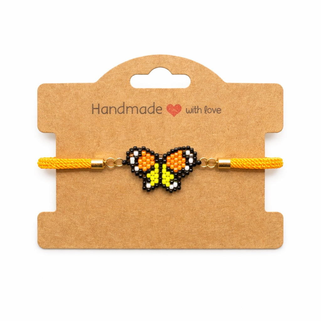 Miyuki Butterfly Bracelet – Orange & Yellow