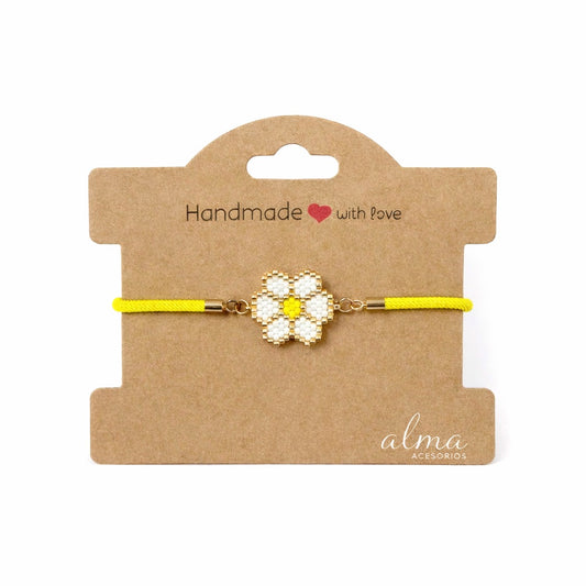 Yellow Daisy Bracelet – Miyuki