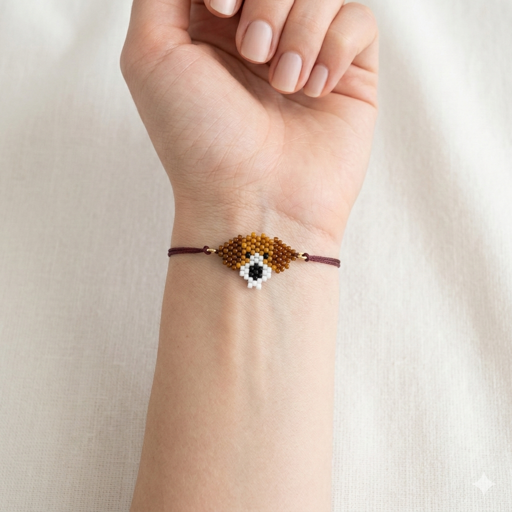 Handmade Miyuki Delica Dog Charm Bracelet – Beagle & Hound Edition