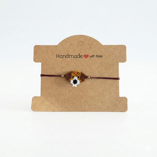 Handmade Miyuki Delica Dog Charm Bracelet – Beagle & Hound Edition