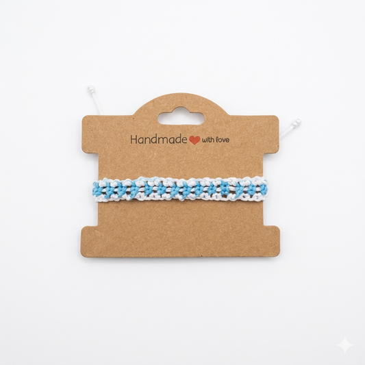 Argentine Soul: Albiceleste Woven Bracelet | Handmade