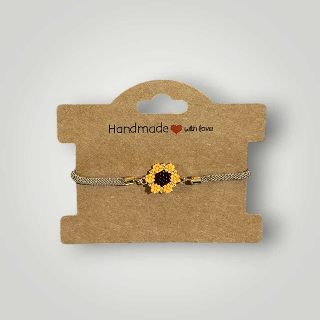 Miyuki Sunflower Bracelet – Yellow