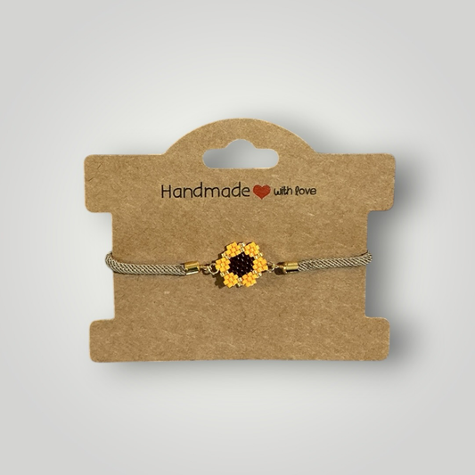 Miyuki Sunflower Bracelet – Yellow