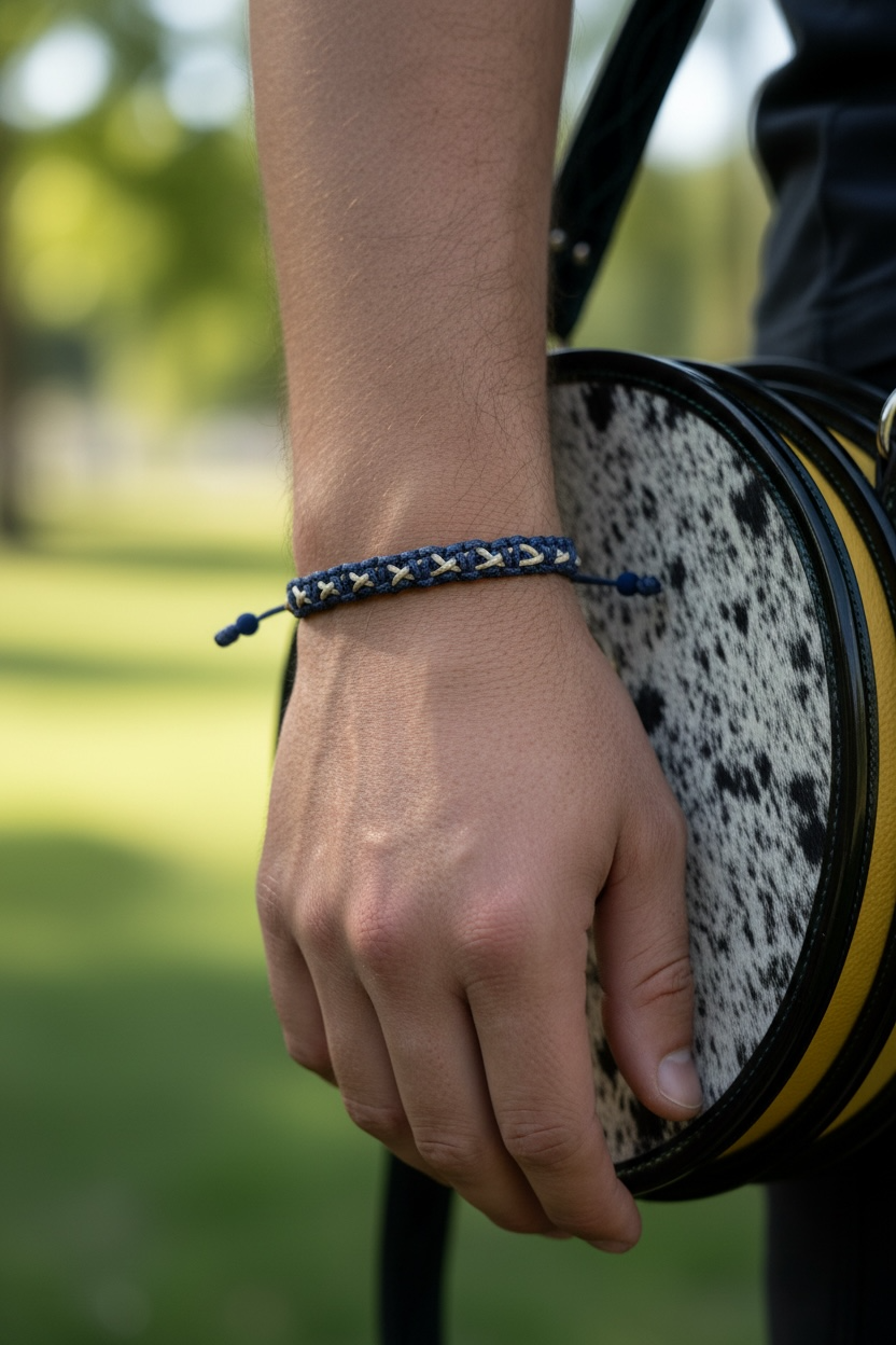 : Pulsera Tejida Artesanal "Nudo Infinito" - Diseño Único Irrepetible